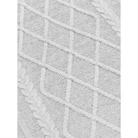 Men'S Shawl Collar Sweaters V-Neck Relaxed Fit Cable Pullovers, Plus Size