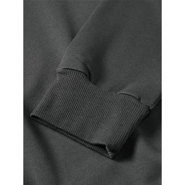 Men'S Heavyweight 12.35oz Personalized Sweater - Custom Text/Logo Printing, Loose Fit Crew Neck Long Sleeve, Soft Comfortable Casual & Formal Wear, Custom T-Shirt Design with Your Own Pattern, Ideal for Corporate Gifts, Events & Everyday Use - Durab