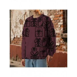 Men'S Winter Coat & T-Shirt - Long Sleeve Round Neck Thermal Base Layer, Olive Green with All-Over Print, Regular Fit Casual & Formal Wear, Warm Layering Top for Cold Weather, Versatile Everyday & Formal Outfits, Durable & Comfortable Men'S Fashion