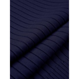 Men's Slim Fit Ribbed Turtleneck Sweater - Lightweight Knit Pullover for Fall/Winter, Casual Long Sleeve, Machine Washable, Solid Color, Comfortable Casual Attire, PLUS SIZE