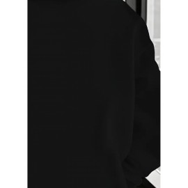 Men'S Oversized Fleece-Lined Hooded Sweatshirt with Surf & Beach Graphic Print - 100% Micro-Elastic Knit, Kangaroo Pocket, Surfing Surf Co. Design, Surfing-Themed Casual Pullover for Surfing, Beachwear & Everyday Comfort (Large Size) - Ideal Gift fo