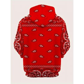 Men's Plus Size 3D All-Over Print Hooded Sweatshirt with Wolf & wild/neutral color patterns - Warm Winter Sweater for Parties, Casual Wear, Christmas & New Year Events - Machine Washable Pullover Gift, PLUS SIZE