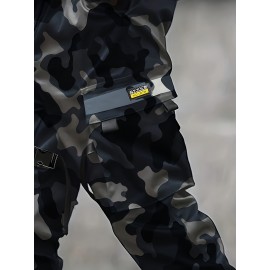 Men'S 3D Printed Camouflage Hoodie - Durable Blend Lightweight Pullover with Adjustable Hood, Long Sleeve Casual Streetwear Sweatshirt for Outdoor Activities & Casual Attire, All-Season Comfortable Men'S Fashion Apparel (Green/Brown), Plus Size