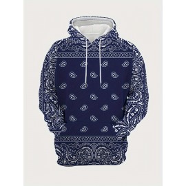 Men's Plus Size Hoodie - Soft Stretch Fabric Pullover Sweatshirt with Drawstring Hood & Front Pocket, Black with White-eye design - Regular Fit Long Sleeve Urban streetwear for Big & Tall Men - Machine Washable Everyday & Party Outfits, PLUS SIZE