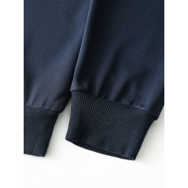 Men's New York Letter Print Hoodie & Matching Sweatsuit Set - Oversized Plus Size Winter Warmth, Distressed NYC Skyline Print Hooded Jacket & Pants, Machine Washable Casual Sportswear, Loose Fit Layered Outfit (New York Themed Apparel), PLUS SIZE