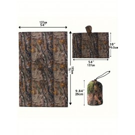 [Reusable Rain Ponchos] Lightweight Reusable Rain Ponchos for Men & Women | Camouflage Print, Hooded Windproof Raincoats with Full-Zip Closure, Loose Fit & Button Detail - All-Weather Outdoor, Plus Size