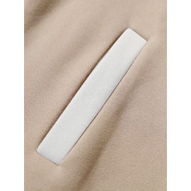 Men's Large Size Baseball Jacket with Letter 'M' Print (for Miami/other letters) - Buttonless Snap Closure, Machine-Washable Polyester Coat, Pockets - Casual Winter Outerwear for Big & Tall, Christmas Gift (No hat Included), PLUS SIZE