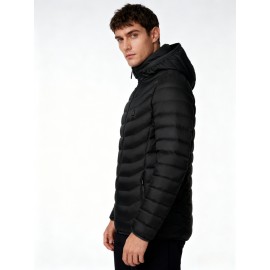 Men's Plus-size Heated Hooded Coat for Winter -25th District A Multi-zone Heating Jacket Suitable for Sports, Mountaineering, Skiing And Outdoor Activities, with Unisex Styles for Both Men And Women, PLUS SIZE, Cold Weather Gear, Sporty Design