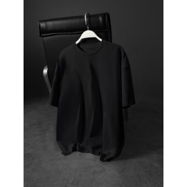 Plus Size Men'S Short Sleeve T-Shirt with Street Style, Vintage Distressed Murphy'S Law Slogan 