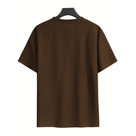 3pcs Men'S Plus Size Casual Short Sleeve T-Shirt Set, Essential Basic Tee - Breathable, Soft & Comfortable Waffle Fabric, Solid Color, Round Neck, Perfect for Casual Attire, PLUS SIZE, Men'S Set On, Men'S White Beach Set, Men'S Training Suit Set, Men'S Beach Set For Large Sizes