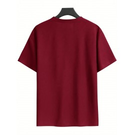 3pcs Men'S Plus Size Casual Short Sleeve T-Shirt Set, Essential Basic Tee - Breathable, Soft & Comfortable Waffle Fabric, Solid Color, Round Neck, Perfect for Casual Attire, PLUS SIZE, Men'S Set On, Men'S White Beach Set, Men'S Training Suit Set, Men'S Beach Set For Large Sizes