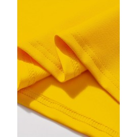 Men'S Plus Size Beige T-Shirt - 