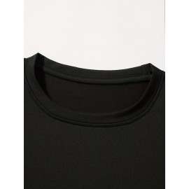 Men'S Plus Size Beige T-Shirt - 