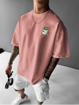 Men's Retro Gaming T-Shirt - 80s/90s Nostalgia Video Game Controllers & Mario//Donkey Print - Lightweight Breathable Short Sleeve Tee for Casual Summer Wear, Gaming Events & Parties (Retro Gamer Outfit), PLUS SIZE