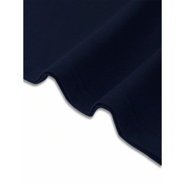 [Soft Plus Size T-Shirts] 4pcs Men's Plus Size Long Sleeve T-Shirt Set - Soft & Comfortable, 95% Polyester 5% Spandex, Solid Color, Round Neck, Casual Style, Perfect for Fall, Daily Wear