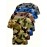 4pcs Men's Camouflage Tactical T-Shirts - Breathable Polyester Camo Tees with Multi-Color (Green/Brown/Black/Blue) Camo Prints, Crew Neck Short Sleeve Shirts for Hunting, Outdoor Activities, Casual & Formal Events - All-Season Layering Essential for Men - Ideal for,, Camping, Casual Attire - Machine Washable & Durable Construction, PLUS SIZE