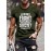 Men's Bold Graphic T-Shirt - Funny Shooting Sports Saying Back Print - Dark Olive Green Crew Neck Tee - Stretch Fabric Casual Shirt for Everyday & Weekend Outfits - Machine Washable Adult Sizes, Relaxed Style, Statement Design, Comfortable Fit, Short Sleeve Top, Humor Lovers, PLUS SIZE