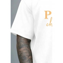 Men's Oversized Big & Tall Light Grey T-Shirt with Inspirational 