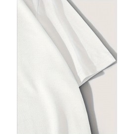 Plus Size Men's Casual Round Neck T-Shirt - 