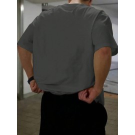 4pcs Men'S Plus Size Casual T-Shirts - Soft Polyester-Spandex Blend, Breathable & Comfortable, Solid Color Short Sleeve Round Neck Tees for Casual Attire, Back-to-School Essentials, 95% Polyester 5% Spandex, Regular Fit, Versatile Clothing, Minimalist Design, Stretchy Fabric, Everyday Essentials, Simple Style, Durable Construction, Basic Tee, College Students, PLUS SIZE, Soft Tee, Casual Shirt, Minimalist Clothing, Durable Fiber, Sporty Tee, Oversized Tee, Active Lifestyle, Versatile