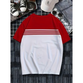 3pcs Men'S Casual Crew Neck Short Sleeve T-Shirts- Light Gray with White Horizontal Stripes, Regular Fit, Slight Stretch Fabric, Stylish Black Watch Accessories, Casual Attire|Striped Tee|Stretchy Fabric, Everyday Outfit, Versatile Clothing, Minimalist Design, Modern Casual, Durable Construction, Breathable Fabric, Basic Tee, Striped Shirt, Plus Size, Men T Shirt High Quality, Men Plus Size Clothing, Big And Tall Men Clothing, Men Big And Tall Clothing, Big And Tall Graphic Tee, Plus