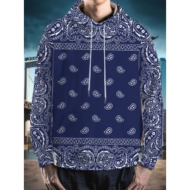 Men's Plus Size 3D All-Over Print Hooded Sweatshirt with Wolf & wild/neutral color patterns - Warm Winter Sweater for Parties, Casual Wear, Christmas & New Year Events - Machine Washable Pullover Gift, PLUS SIZE